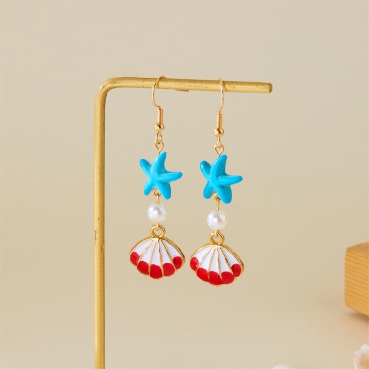 Nauticals Inspire Shell Shape Earrings Jewelry With Secure Hook Closure Comfortable Designs for Special Occasions