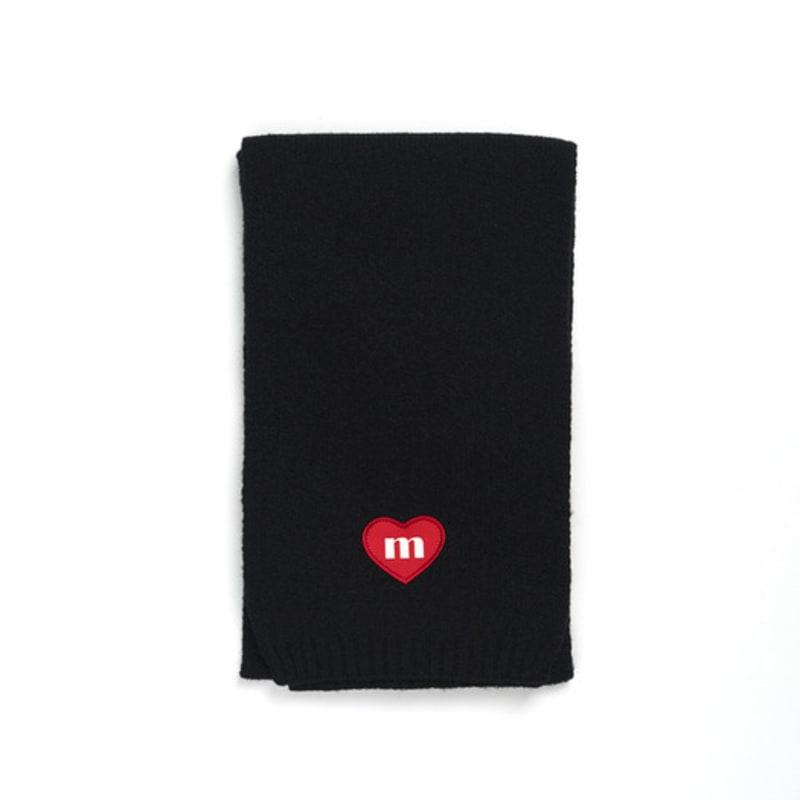 Macni LOVE M KNIT MUFFLER BLACK