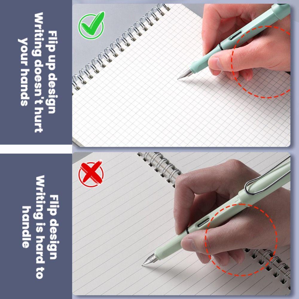 Grids/Blank/Horizontal Line Spiral Notepad Flip Over Design Memo Pad  School Office Supplies