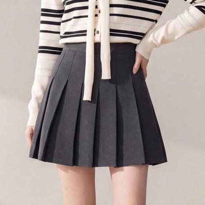 FivePlus High-Waisted A-Line Pleated Mini Skirt