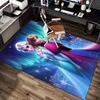 1pc. Elsa & Anna Frozen Princess Carpet - Home Decor Rug, Office Mat, Chair Cover, Outdoor Blanket, Gift for z049024