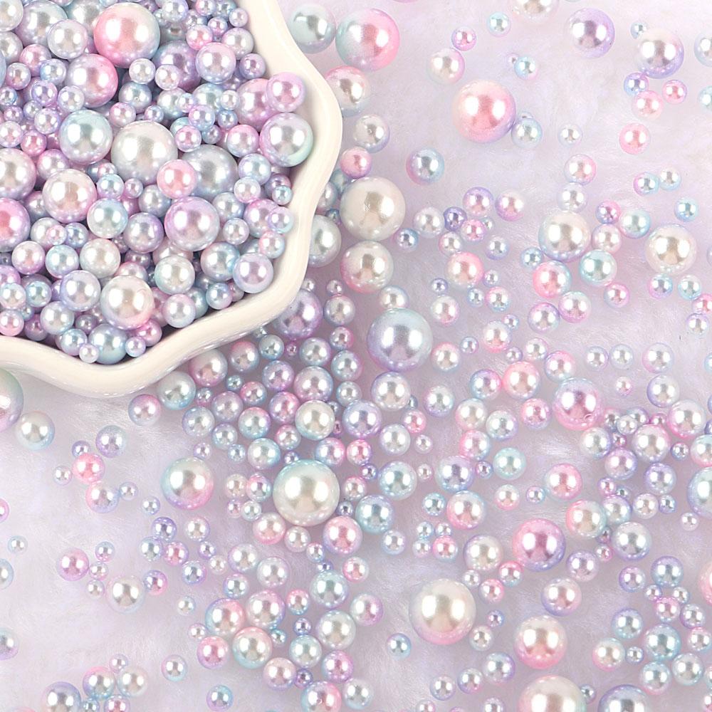 3-10mm 10g No Hole ABS Imitation Pearl Bead Round Plastic Acrylic Spacer Bead for DIY Jewelry Making Findings