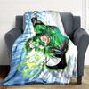 1pc Green Lantern Blanket Polyester Fiber, All Season Comfort for Sofa, Bed, Office, Car, Camping Ideal Home Decor & Gift, Office Comfort