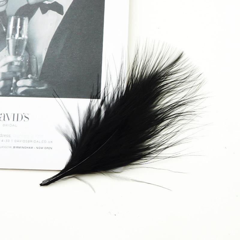 50Pcs Feather Turkey Hair Vascular Fleece, Dream Catcher Diy Corsage Earrings Headgear Hair Accessories Color Pendant Decorative Materials