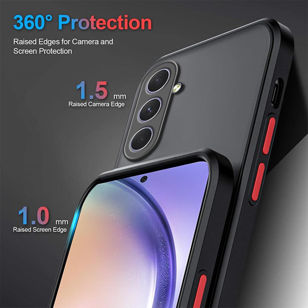 Armor Matte Phone Case For Samung A54 A34 A24 A14 4G 5G Shockproof Hard Protective Cover Case