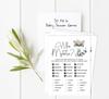 Inkdotpot Floral Raccoon Baby Shower Game Set Of 50 BabyA  AlphabetA  ABCA  Game Gender Neutral Party