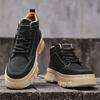 22 New High-top Martin Shoes Autumn Heightening Casual Boots Outdoor Non-slip and Wear-resistant High-top Leather Shoes