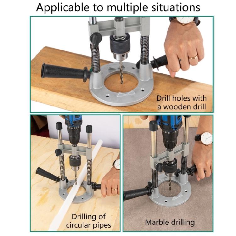 Adjustable Depth Control Drill Guide System Drill Press Guide Suitable for Standard Bit and Drill Accessories