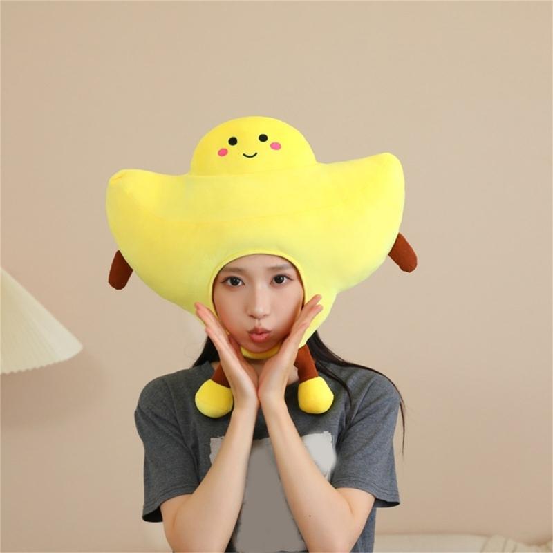 Kids Stretchy Pull On Embroidered Hat With Movable Limbs For Make Up Parties Indoor Outdoor Activity
