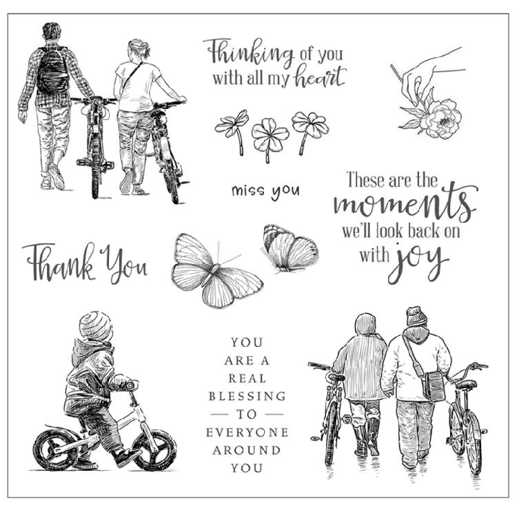 Silicone Seal Stamp Card Making Scrapbooking Couples Album Embossing DIY Craft