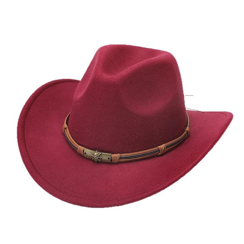 Tibetan Western Cowboy Hat Ethnic Style Travel Riding Hat Jazz Hat Casual Retro Ethnic Style Top Hat Tide
