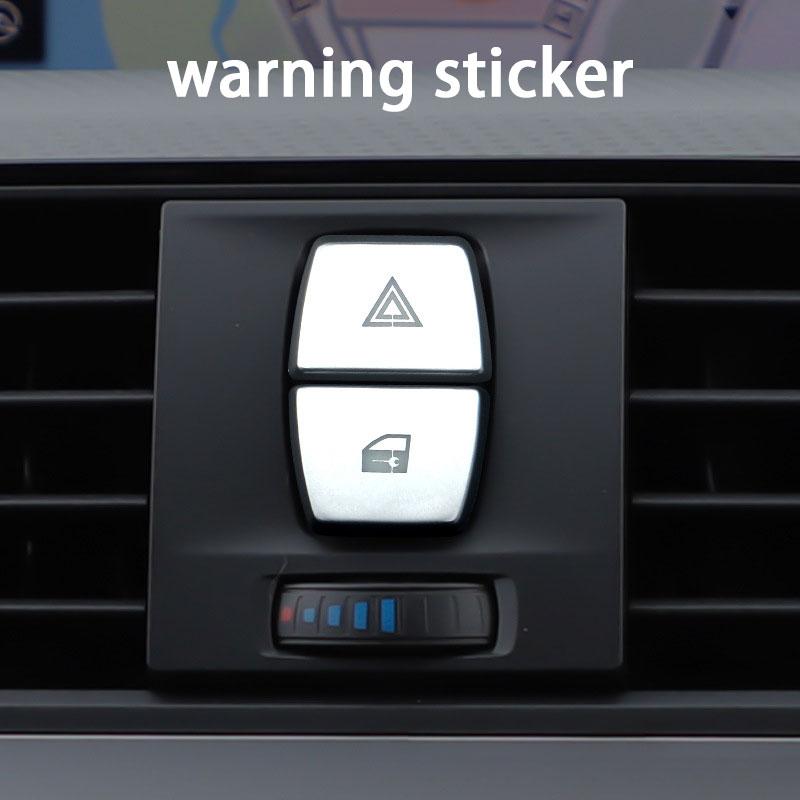 Für BMW 5er G30 F10 G60 Ein-Klick Start-Stopp-Knopf Aufkleber, Handbremsabdeckung, Multimedia Auto-Knopf Aufkleber