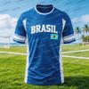 2026 Brazil National Flag T-shirt man Funny T Shirt Men 3D Pattern Woman Short Sleeve Tee Outdoor Football Motorcycle clothing