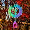 3D Flowing Wind Spinner 10cm 10 Styles Catcher Hanging Decor Stainless Mirrored Wind Chimes Sculptures