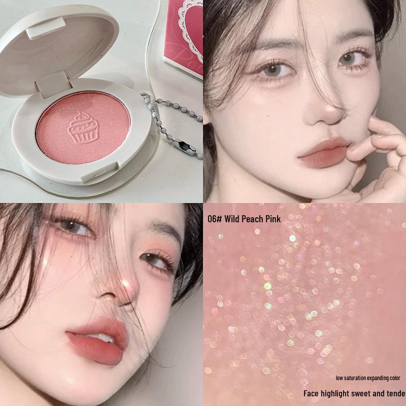 Porte-clés Contour Nude Mat Style Coréen: Blush facile à appliquer pour un look subtil et énergique