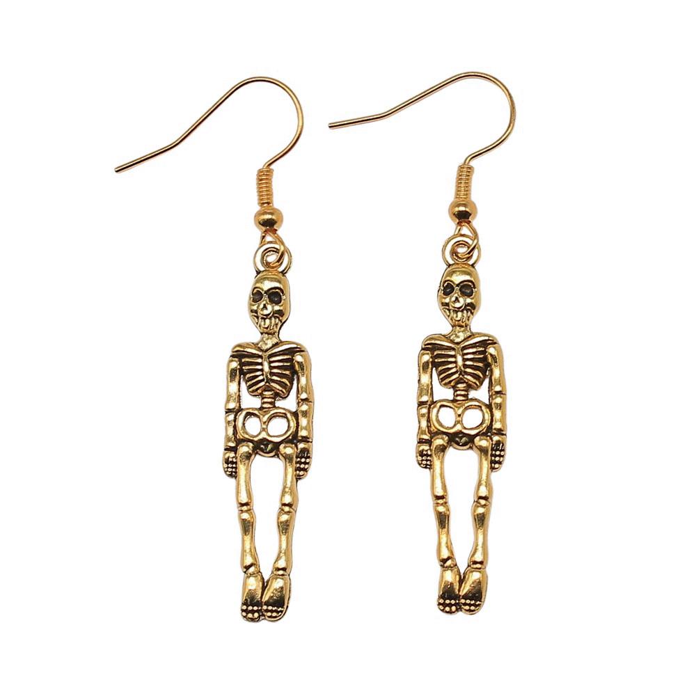 Halloween Charm Dangle Earrings Gothic Crescent Drop Earrings Dark Witchy Occult Jewelry