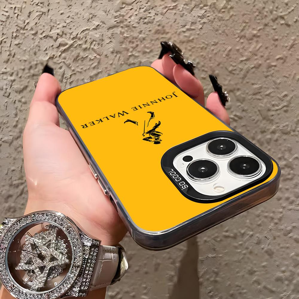 JohnnieS WalkerS Logo Phone Case For IPhone 17 Pro Max 16 Pro Max 15 14 13 11 12 Mini Xs X Xr 7 8 Plus Se Color Silver Cover