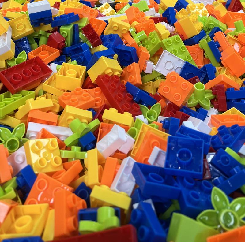 

Большой набор строительных блоков для детей - упаковки по 1 фунту и 3 фунта, совместимые развивающие игрушки для самостоятельной сборки 1 Pound Pack, 240 Pieces