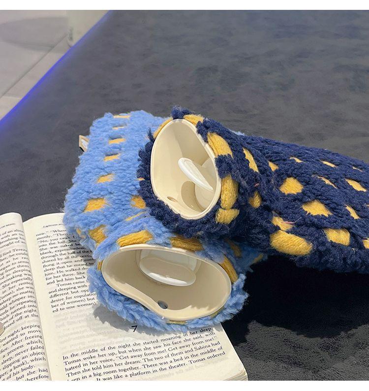 Plush Cover Ins Style Explosion-Proof Hot Water Bottle (Yellow/Red)