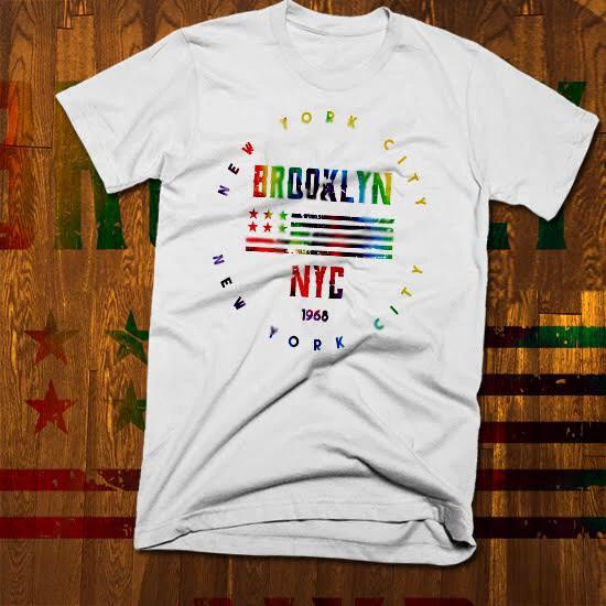 New York T-Shirt S-3XL Brooklyn Manhattan Bronx Queens Staton Island L