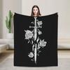 Roses of the Broken Sword Blankets Flannel Spring/Autumn L-Lords Of The R-Rings Soft Throw Blankets for Bed Travel Rug Piece