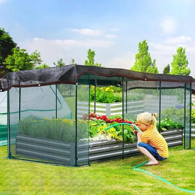 Svart skyggeduk med gjennomføringer Tykk varmeisolering Utendørs Hage Drivhus Balkong Uteplass Pergola Planter Blomst Solkrem Skyggelegging Netting