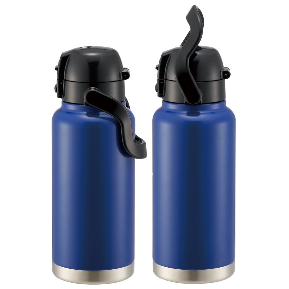 Champion One-Push Direct Drink Bottle with Handle, 1000ml, Navy, STD10H
