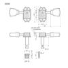 GOTOH SD90-MG-T-SL-L3R3-N Guitar Tuning Pegs