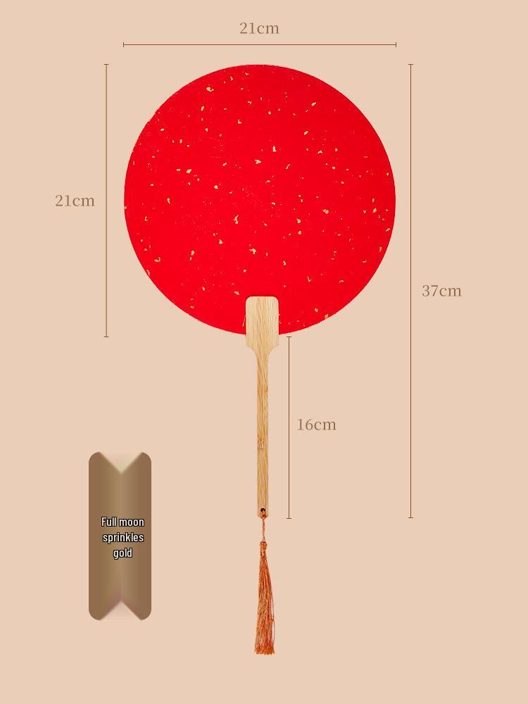 Handmade Intangible Cultural Heritage Round Fan Kit: Blank Xuan Paper for Parent-Child Festival Activities