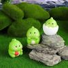 9Pcs/set Cartoon Mini Dinosaurs Animal Miniatures Resin Ornaments Micro Landscape Fairy Garden Dollhouse Decoration