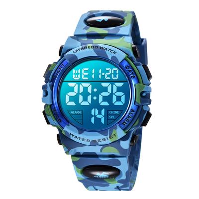 Watch Boys Digital Watch Boys Sports Watch Outdoor Multifunctional 50m Waterproof Alert Date Day Display Dual Time LED Analog Display Children's