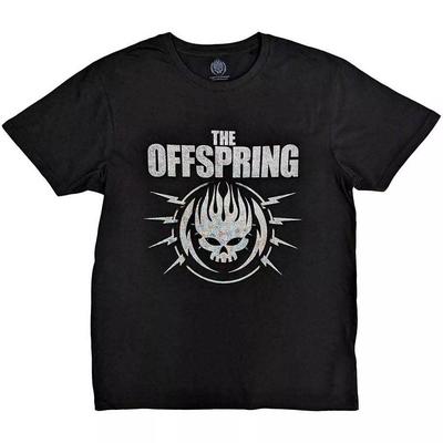 Das The Offspring 'Bolt Logo' Schwarzes T-Shirt - NEU