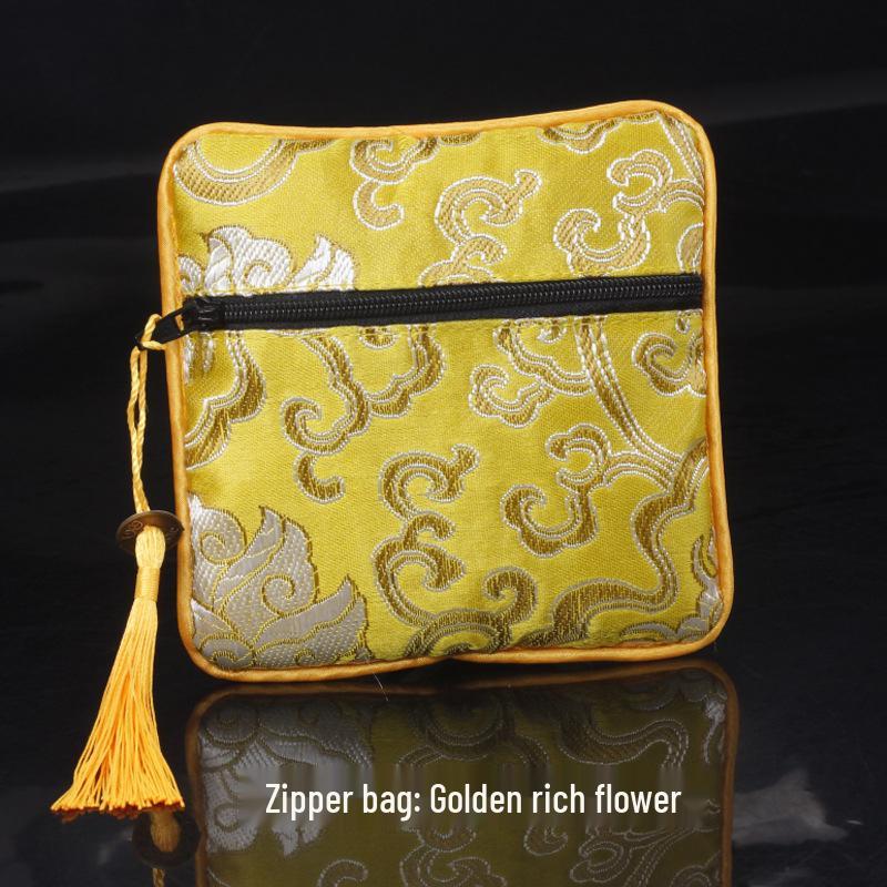 Chinese Osmanthus Embroidered Silk Brocade Sachet - Ethnic Style