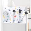 Floral Dust Proof Refrigerator Dust Cover Cloth Cabinet Fridge Dust Cover Multipurpose Home Textile Washing Machine Cover
