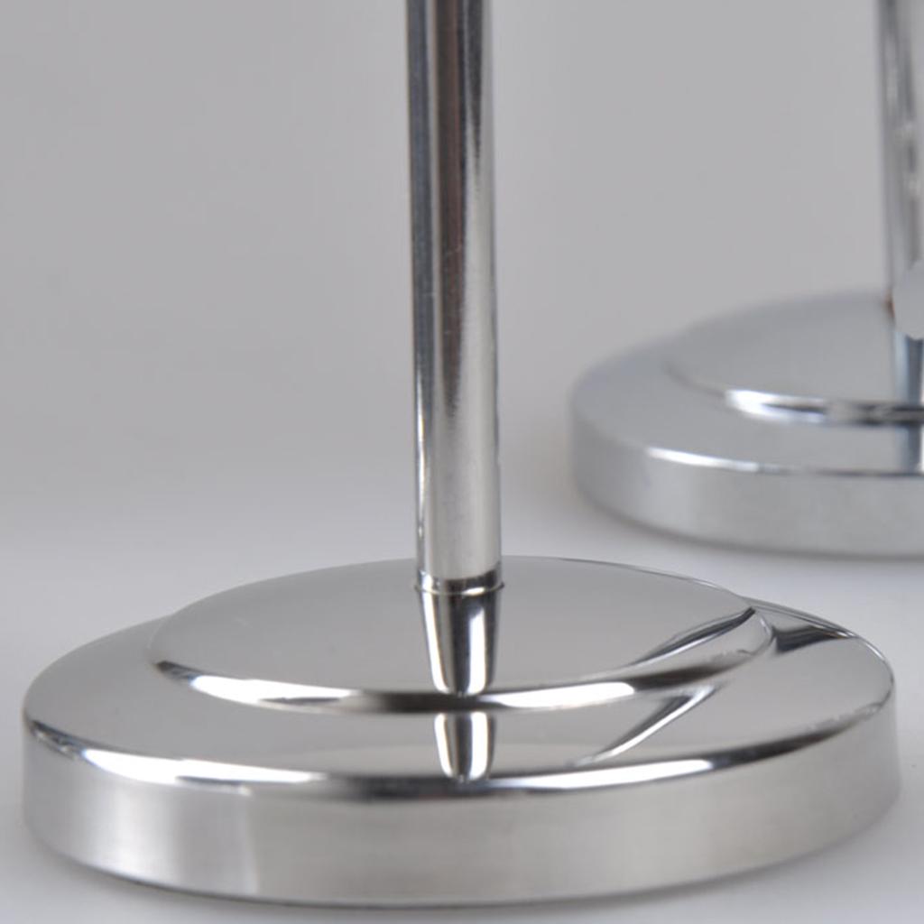 Hotel Stainless Steel Table Place Card Holder Number Stand 25cm