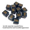 10pcs 14mm 0.55" Acrylic Battle Deck Exclusive Damage Counters Dice for Pokemon Game