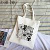 Tote Aesthetics Einkaufstasche, geschnittenes Tiermuster, bedruckt, Damenhandtasche, große Kapazität und elegante Canvas-Tasche, lässige Strandtaschen