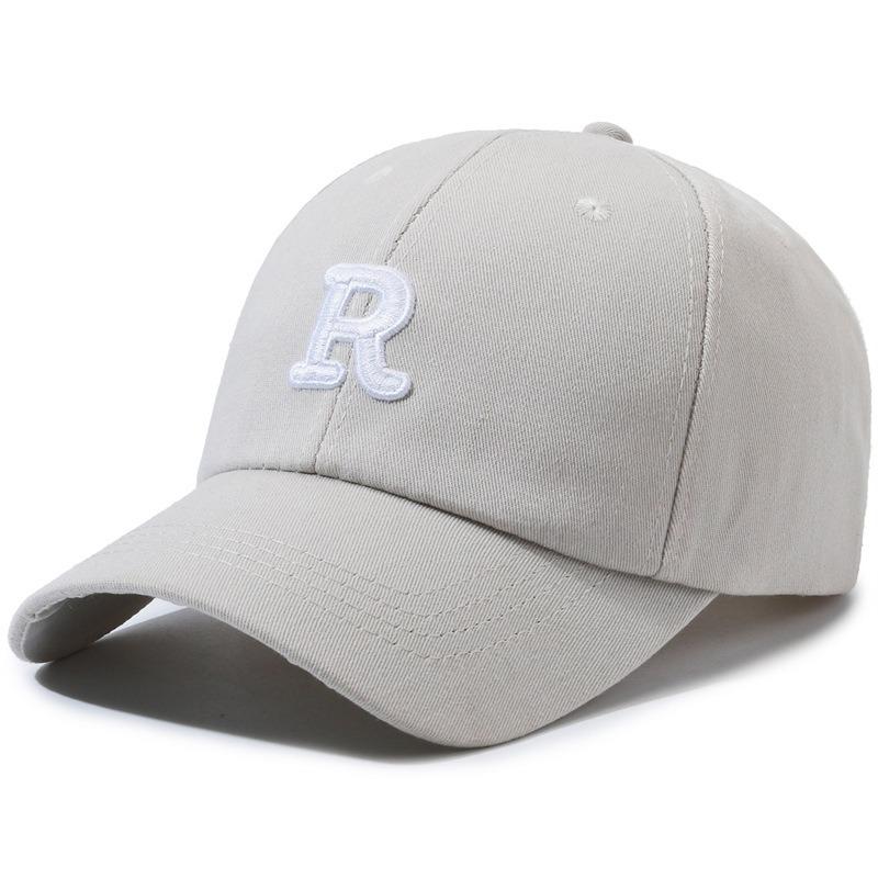 Letter Embroidered Baseball Cap, Casual Versatile Cap, Men's and Women's Outdoor Sunshade Curved Brim Hat