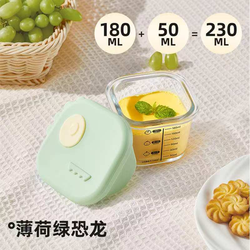 Glass Complementary Food Bowl Capable of Steaming Cooking Food Preservation Storage Portable Baby Specific Graduated Cup Mold