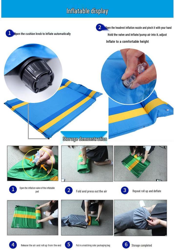 SUV Car Travel Sleep Pad: Automatic Inflatable Mattress (5cm Thick) for Trunk