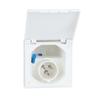 Waterproof Plug Socket Camper 240V 16A External Flush Hook Up Apply To Caravan Camper Accessories White/Black
