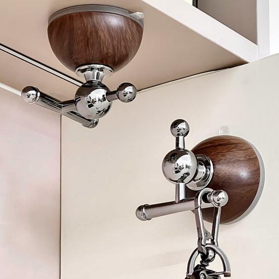 Yousheng Suction Cup Hook Reinforced Suction Cup Base Easy Installation Removable Suction Hanger Heavy-Duty Support Hook