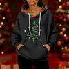Women's Fashion Casual Christmas Print Pullover Long-Sleeve Sweatshirt