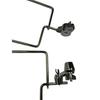 Universal Half-Quick Lock Rotating Cymbal Stand Extension with Angled Rod for Cowbell and Water Cymbal Mounting