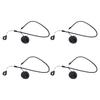 4 Stuks Anti-Verlies Pen Lanyard Met Intrekbaar Veerkoord en 8 mm Siliconen Ringen Voor Kantoor Bureau Schrijfgerei Organisatie