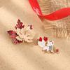 Intricate Carving Animal Maple Leaf Badge Multipurpose Brooch Wearable Jewelry Fashion Laple Pin For Daily Outfits