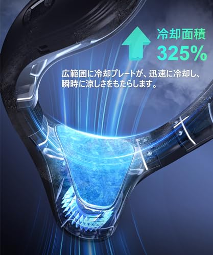 [2025 Spezifikationen, Heizung & Kühlung] Nackenkühler, Kühlplatte, Peltier-Nackenventilator, Sofortige Kühlung, Nackenventilator, Hitzschlagprävention, Typ-C Schnell