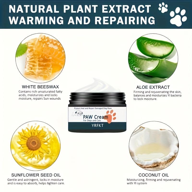 Dog and Cat Claw Cream - Soothing Aloe Vera and Coconut Oil, Anti Heat, Anti Stain, Relieves Claw and Nose Cracks, Easy To Apply, Natural Ingredients