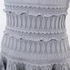 ALAIA [Domestically Authorized] AA9R2153CM626 Crinoline Flare Fine Knit Mini Skater High Neck Dress / dress 38 grayUsed