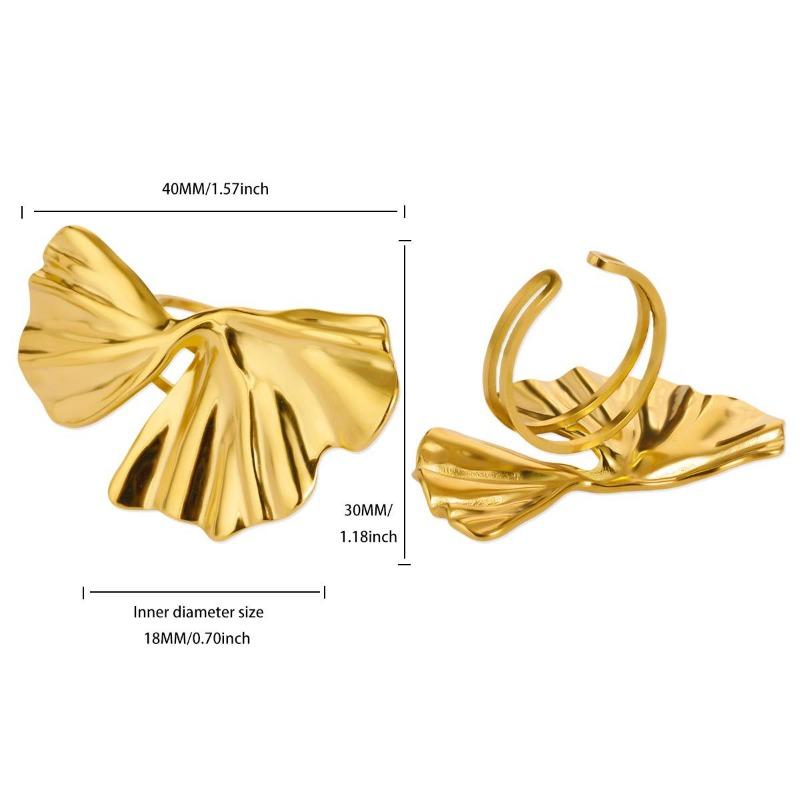 Übertriebener Edelstahlring Premium Hammer Seestern Sonne Opal Verstellbarer Ring Titanstahlring